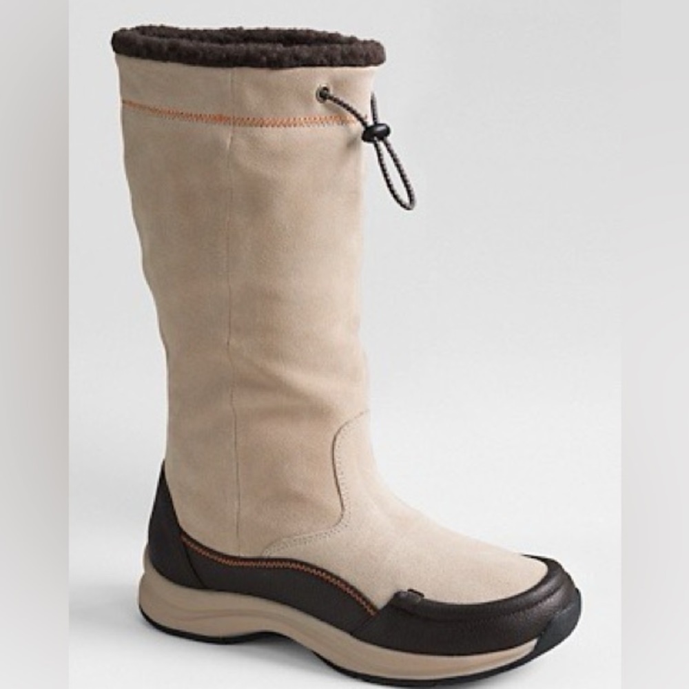 Like Newlands End Suede Leather Sherpa Lined Boots